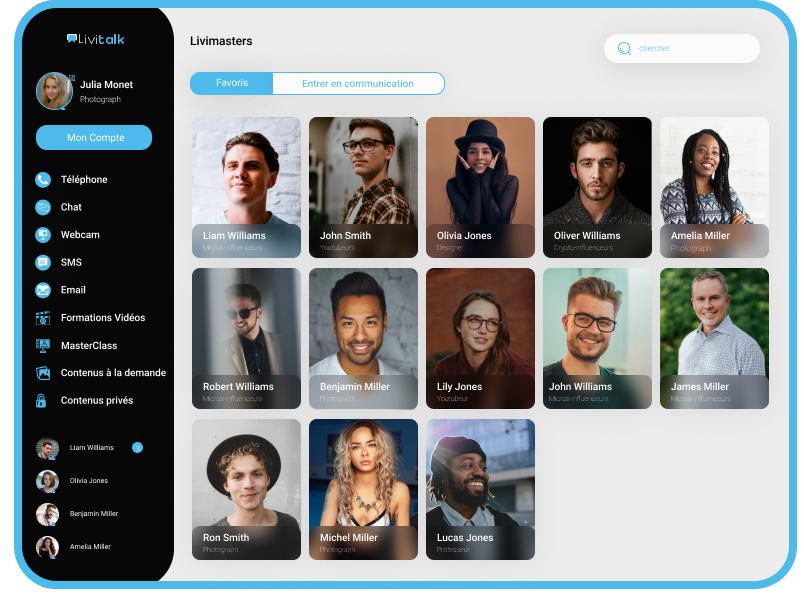 Diventa un LiviMaster come le migliaia di profili che hanno già aderito a LiviTalk